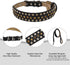 Rhinestone Dog Collar with Leash, Bling Diamond Adjustable Pet Collars, Sparkly Crystal Studded Microfiber Leather for