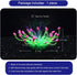 Soft Silica Gel Aquarium Decorations, Glow in The Dark Coral Ornaments for Fish Tank (Green, Equinox)