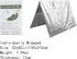Guo's hyekbe First Aid Mylar Rescue Blanket, Emergency Blankets for Outdoor Survival Gear, Body Warmer Blanket (Silver,