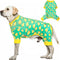 KYEESE Velvet Dog Pajamas, Soft Pjs for Medium Sized Dogs with Yellow Ducks Pattern, Stretchy Pet Jammies Coat Comfy
