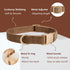 Soft Dog Collar with Metal Buckle, Adjustable Durable Comfort Cotton Corduroy for Large Medium Small Dogs, Velvet,