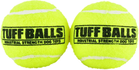 PetSport Mini Tuff Ball - Tennis Balls for Small Dogs, 1.5" (Pack of 2), Non-Toxic, Interactive Chew Toy