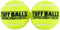 PetSport Mini Tuff Ball - Tennis Balls for Small Dogs, 1.5" (Pack of 2), Non-Toxic, Interactive Chew Toy
