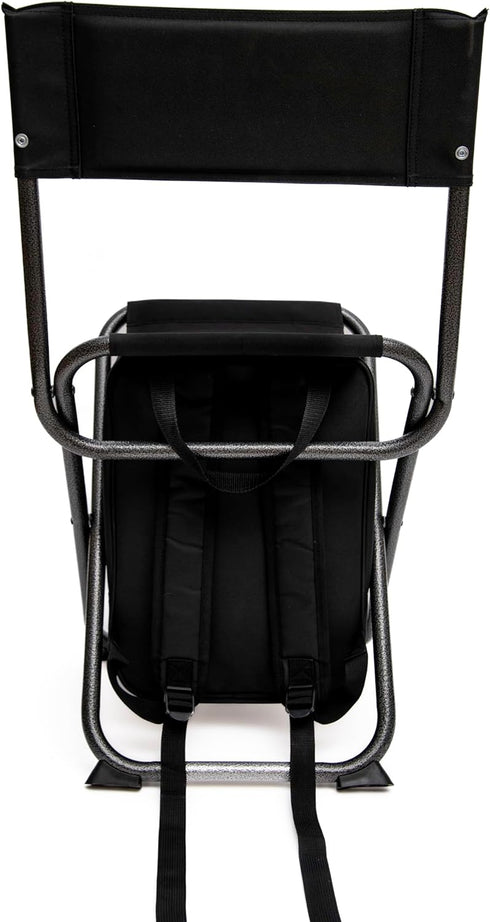Montana Pickle Co. Backpack 225 lbs Pickleball Chair with Backrest Folding Stool Chair Compact and Paddle Sleeve