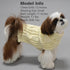 KYEESE X-Large Dog Sweaters for Medium Dogs, Beige Turtleneck Cable Knit Pullover for Cold Weather