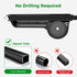10L0L Set Golf Cart Rear Seat Kit Arm Rest with Cup Holder for Yamaha EZGO Club Car Golf Cart UV-Proof Coating Long