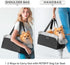 9 lbs PETSFIT Center Console Dog Car Seat, Portable Pet Car Seat with Safe Protective Hooks, Luxury Dog Car Seats