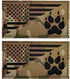 Reflective K9 Dog Handler Patches, K-9 USA Flag Tactical Military Appliques with Hook and Loop for Vests Harnesses