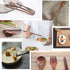 Reusable Wooden Utensils for Eating, 8 Pcs Travel Cutlery Set with Case for Lunch