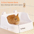 Chinchillas Rabbit Litter Box, Small Animals Litter Tray for Cage Detachable Bedding Litter Pan Potty Toilet Trainer