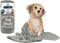 DAN RIVER 100% Cotton Dog Bath Towel, Ultra Soft 450 GSM, Quick Drying, Paw Embroidered Pattern, 20x40 inches