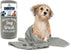 DAN RIVER 100% Cotton Dog Bath Towel, Ultra Soft 450 GSM, Quick Drying, Paw Embroidered Pattern, 20x40 inches