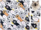 BOXOB Cat Wrap for Grooming, 19.68x19.68 Inch Soft Cat Swaddle Wrap Multifunctional Self-Adherent