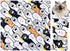BOXOB Cat Wrap for Grooming, 19.68x19.68 Inch Soft Cat Swaddle Wrap Multifunctional Self-Adherent