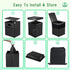 16.5" 190lbs Commode Panmout XL Portable Toilet for Camping, Foldable Travel Toilet for Adults with Cushioned Seat