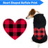 Black Buffalo Plaid Dog Hoodie Sweater, Warm and Soft, Cozy Pet Clothes (XS)