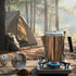 Backpacking, 9 Cididu Camping Coffee Pot Stainless Steel, Coffee Pot Outdoors, Durable Stove Top Brew Coffee Maker on