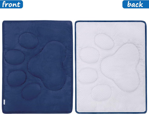 Dog Crate Pad (23"x 36"), Anti-Slip Dog Crate Mat for Sleeping, Washable Kennel Pad in Dark Color