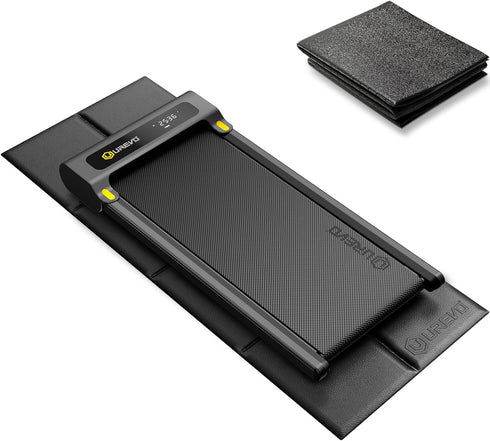 UREVO Foldable Treadmill Mat, Exercise Bike Mats for Home Gym Workout, Waterproof Non-Slip Exercise Equipment Mat Floor