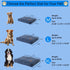 Dog Bed, Crate Bed Orthopedic for Medium and Large Dogs, Soft, Warm, Durable, Removable Washable Cover