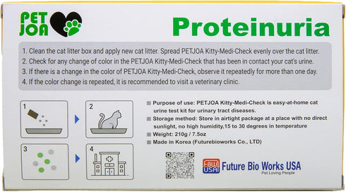 Home,100% 210g/7.4oz) 100% Kitty-Medi-Check Cat Urine Health Test Kit, Easy Monitoring at Eco-Friendly - (Proteinuria