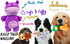 Jalousie Multipack Dog Squeaky Toys, Strong Almost Indestructible Chew Toys with Added Liner for Longer Play (Medium