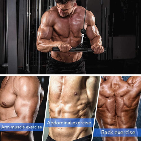 Fitness Pulley Cable System - Gym Cable Pulley Attachments for LAT Pull Down Fitness Equipment