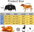 Halloween Dog Costume Pet Bat Wings, Funny Costumes for Medium Large Dogs, Puppy Cosplay Apparel with Dog Leash and Pumpkin Bells, Adjustable Bat Wing for Party Outfit Clothes (Black, X-Large)