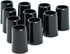 The Golfer's Workshop .355" Taper Tip Black Golf Club Ferrules - Pack of 10, Durable Plastic for Easy Installation