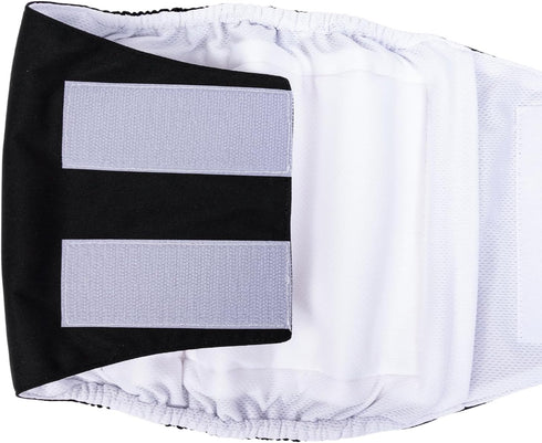 3pcs Pack DM44M CuteBone Dog Diapers Male Washable Belly Band for Male Dogs Wraps Black a