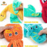 AWOOF Dog Toys No Stuffing, 5 Pack Durable Squeaky Chew Toys for Small, Medium, and Large Dogs