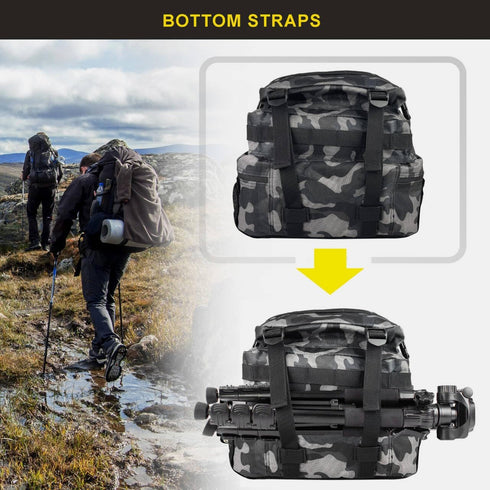 Zavothy 45L Military Tactical Backpack, Army 3 Day Assault Pack Bag for Men and Women with Molle System