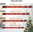 WHIPPY Christmas Dog Collar, Adjustable Christmas Collar with Santa and Christmas Tree Pattern for Small Medium Large