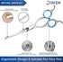 Curved Dog Grooming Scissors 6.69 inches Round Tips Pet Grooming Shears for Dog Cat on Face Paw Hair Trimming Right Left Handed by Doscpe