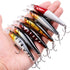 Fishing Lures Kit Mixed, Minnow Popper Crank Baits with Hooks for Freshwater Saltwater Trout Bass Salmon