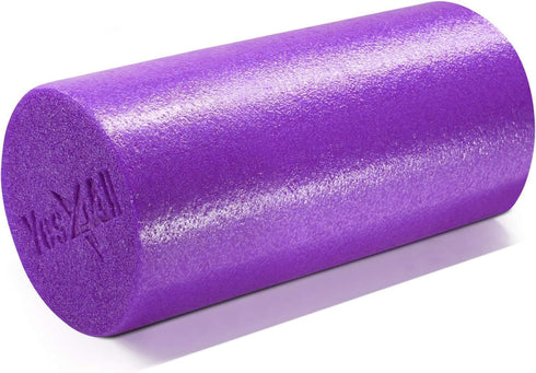Yes4All Medium Firm Round PE Foam Roller, 12, 18, 24, 36 Inches for Pilates, Yoga, Stretching