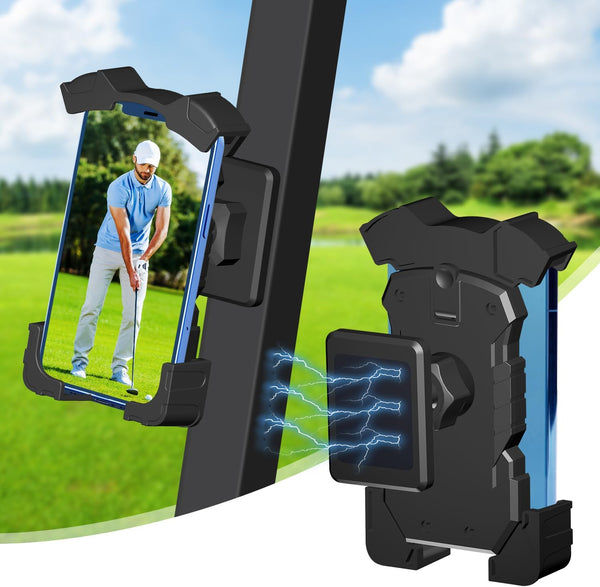 Magnetic Golf Cart Phone Holder, Upgrade Strength Magnet Mount for EZGO/Club Car/Yamaha, Golf Accessories for Golfers