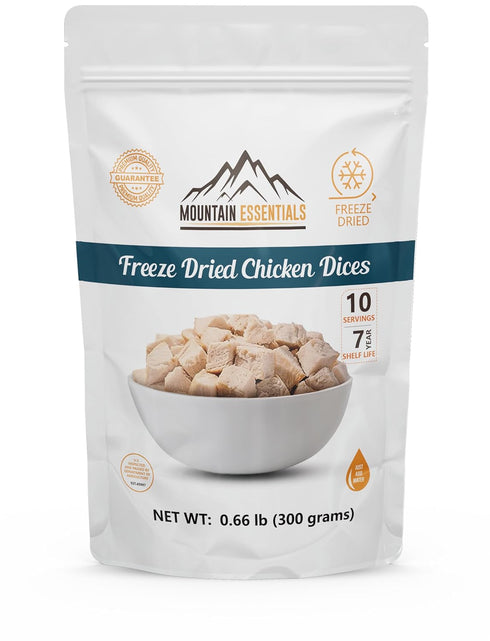 MOUNTAIN ESSENTIALS Freeze-Dried Diced Chicken Fully Cooked and Ready to Eat |