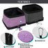 PetAmi Collapsible Dog Bowls 2 Pack - Food and Water Travel Set, Portable No Spill, Foldable Lightweight BPA Free