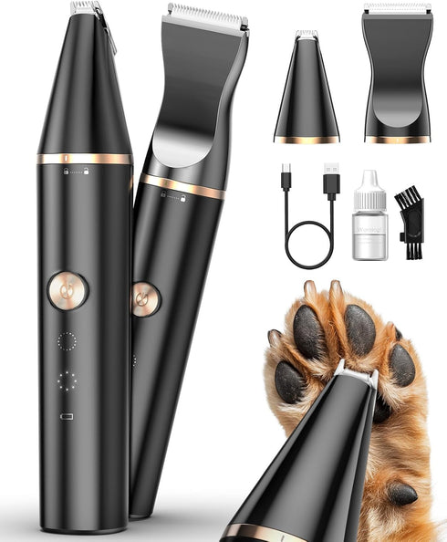 oneisall 2 Speed Cat Clippers with Double Blades, Rechargeable Cordless Small Cat