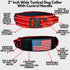 2-Inch Wide Tactical Dog Collar with Control Handle, Adjustable for Medium & Large Dogs, Military Style with Name Plate