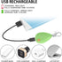 2-Pack Rechargeable Dog Light, Waterproof LED Dog Collar Light with 3 Modes, Clip On for Leash or Harness, Night Light