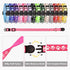 14 PCS Puppy Collars - Litter ID Collars Glow in The Dark Whelping Supplies, Soft Nylon Breakaway Colored Collars with