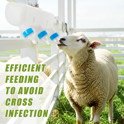 3 3 L/101.45oz Threlaco Pacifier Small Animal Milk Feeder Puppy Lamp Goat Milk Feeder Farm Water Bottle Dispenser