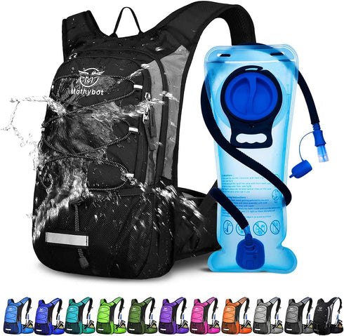 Hydration Pack, Insulated Backpack with 2L BPA Free Water Bladder for Hiking and Camping
