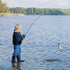LEOFISHING Kids Fishing Pole Set, Portable Telescopic Rod, Spincast Reel, Fishing Net, Bucket for Youth
