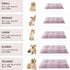 BFPETHOME Dog Beds for Large Dogs, Plush Cozy Crate Bed, Washable Anti-Slip Mats for Large Medium Dogs (42, Pink)