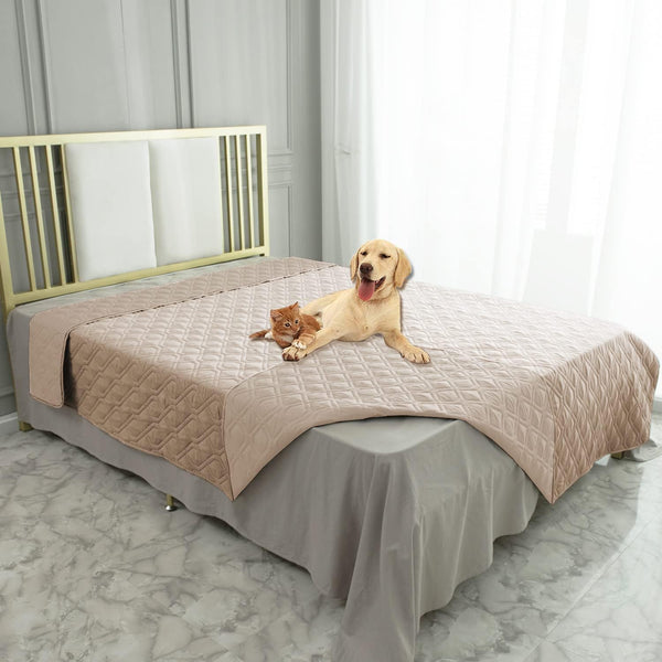 Ameritex Waterproof Blanket Reversible Dog Bed Cover - Pet Blanket for Furniture, Bed, Couch, Sofa