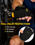 FitDA Workout Gloves for Men & Women - Fingerless Padded Weight Lifting Gloves with Non-Slip Grip & Short Wrist Design