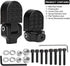 TOBWOLF Mini Bike Rear Pedals, 3.1x1.6 in Aluminium Alloy Folding Pegs, Non-slip Footrests for Folding Mountain Bike